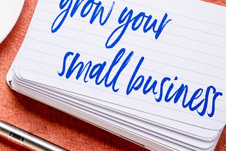 Notizzettel mit grow your small business