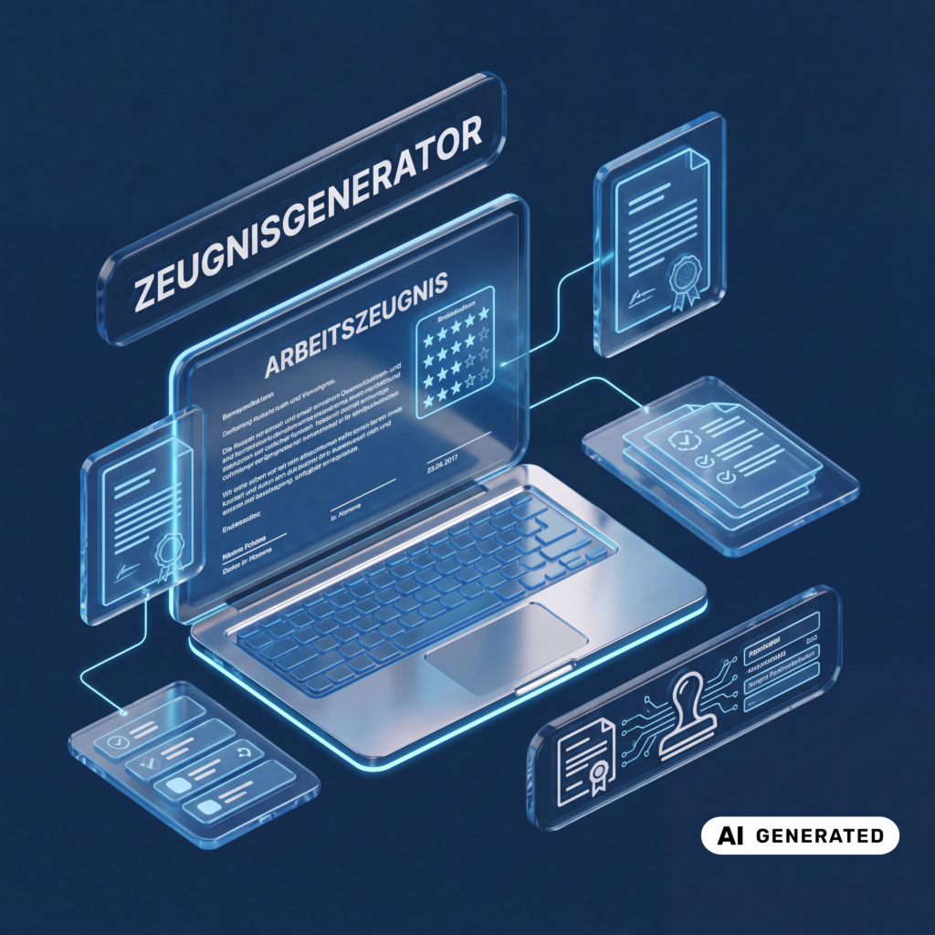 Zeugnisgenerator: Arbeitszeugnis in wenigen Minuten am Laptop erstellen